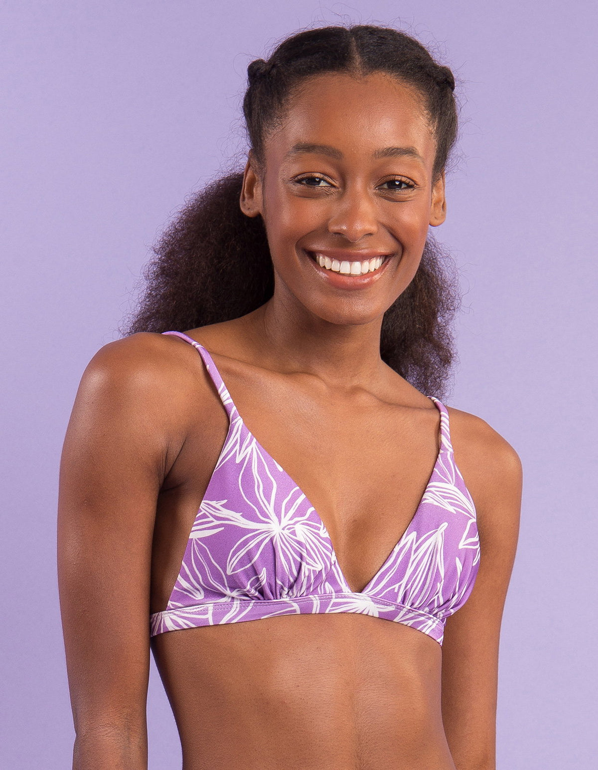 Image 12: Rio De Sol Bikini Tops Top Trail-Purple Tri-Fixo