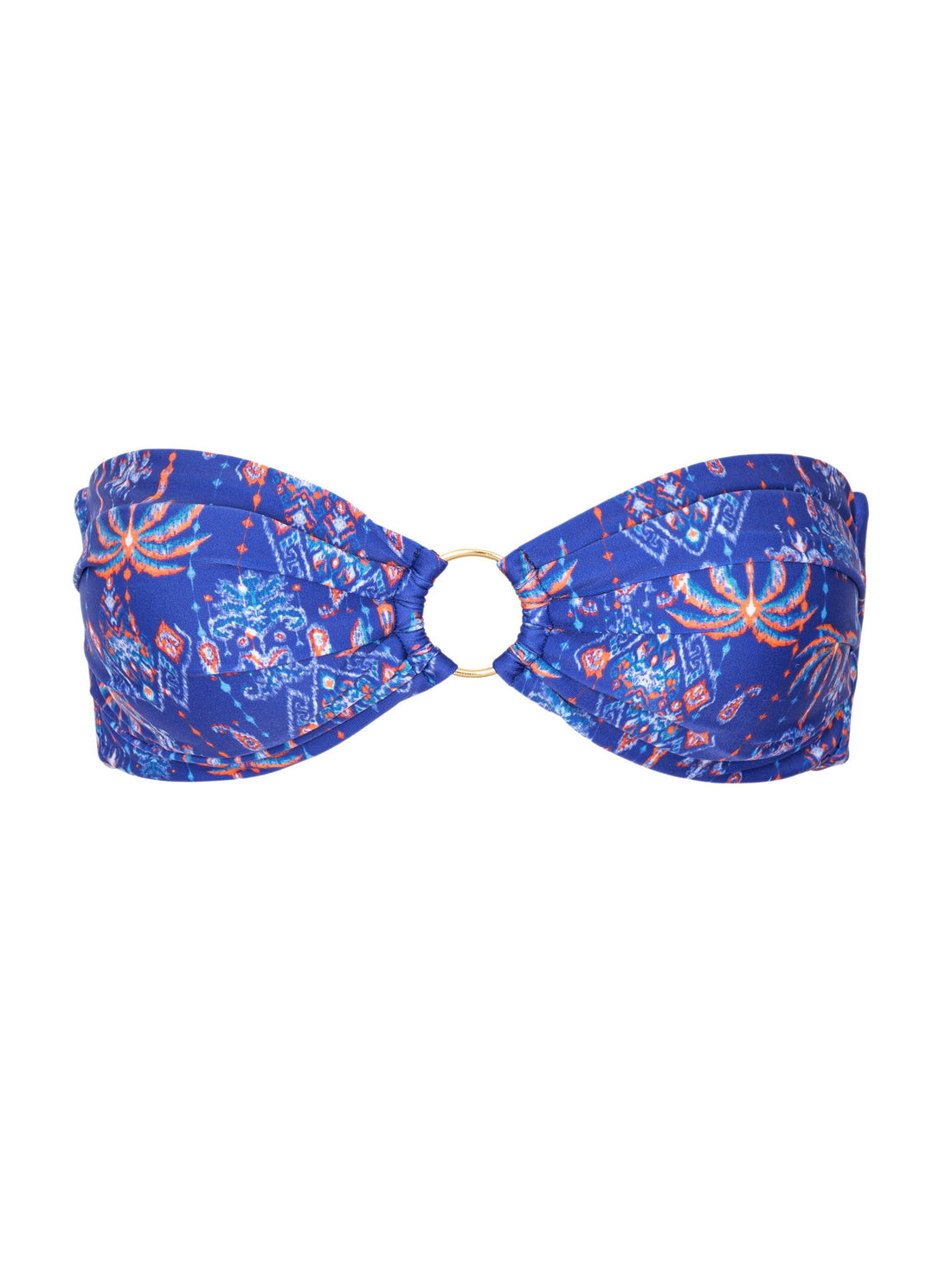 Product Front: Rio De Sol Bikini Tops Top Ikat-Blue Mavi