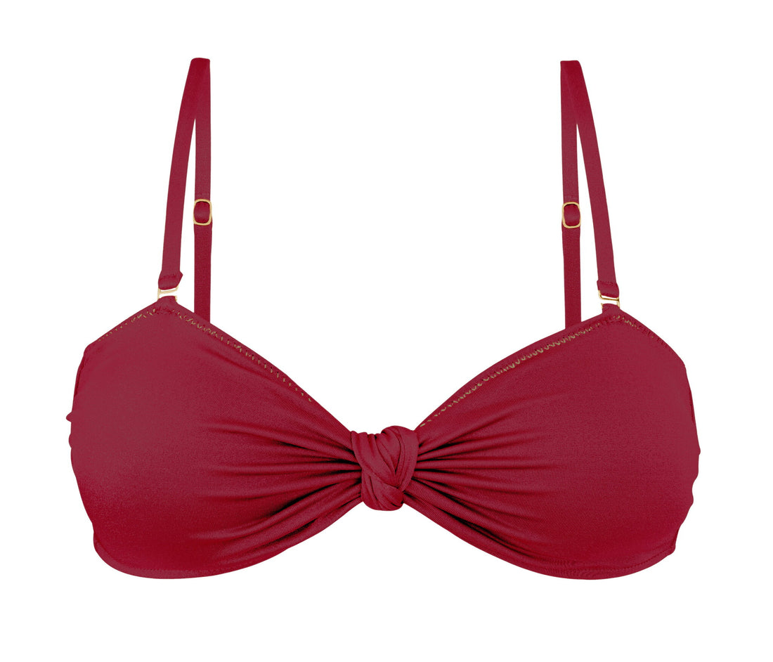 Product Front: Rio De Sol Bikini Tops Top Shimmer-Divino Bandeau-Joy
