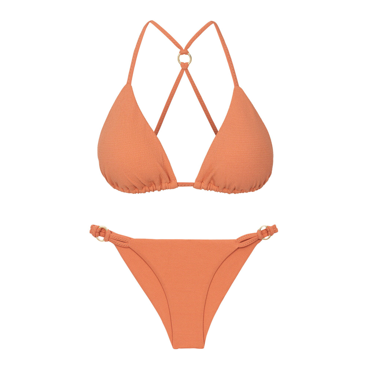 Product Front: Rio De Sol Two Piece Swimwear Set Sand-Argila Tri-Aya Cheeky-Aya
