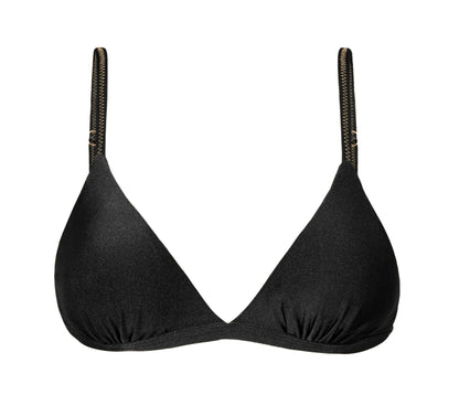 Product Front: Rio De Sol Bikini Tops Top Shimmer-Black Tri-Fixo