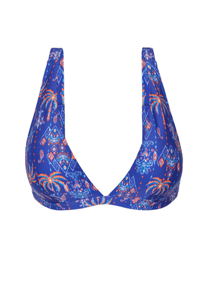 Product Front: Rio De Sol Bikini Tops Top Ikat-Blue Alba