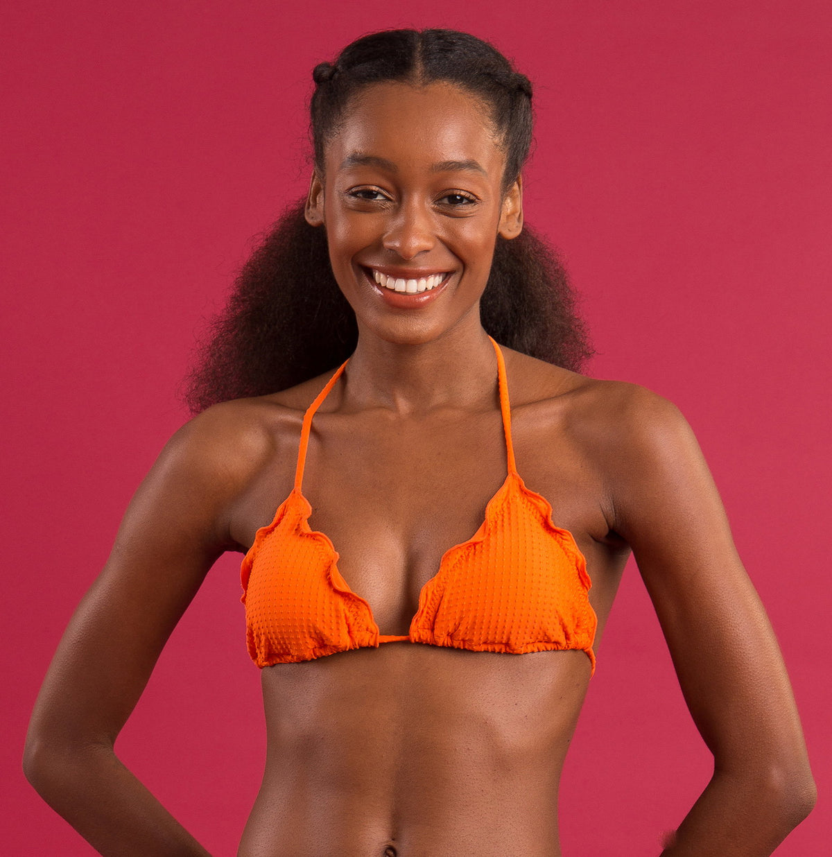 Image 10: Rio De Sol Bikini Tops Top Dots-Orange Frufru