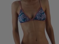 Video: Rio De Sol Bikini Tops Top Palms-Blue Tri-Fixo