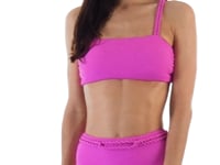 Video: Rio De Sol Two Piece Swimwear Set St-Tpz-Pink Reto Hotpant-High