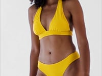 Video: Rio De Sol Two Piece Swimwear Set Sunflower Halter-Cos Ciao