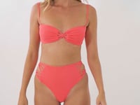 Video: Rio De Sol Two Piece Swimwear Set Malibu-Folia Bandeau-Iris Highwaist-Spin-Iris