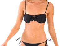 Video: Rio De Sol Bikini Tops Top Shimmer-Black Balconet-Tie