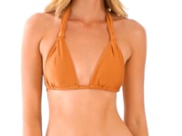 Video: Rio De Sol Bikini Tops Top Shimmer-Nocciola Mel