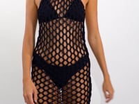 Video: Rio De Sol Midi Dresses Black Serena Dress