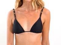 Video: Rio De Sol Bikini Bottoms Bottom Shimmer-Black Lacinho