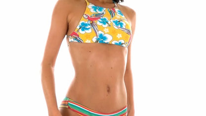 Video: Rio De Sol Bikini Tops Soutien Canarinho Sporty